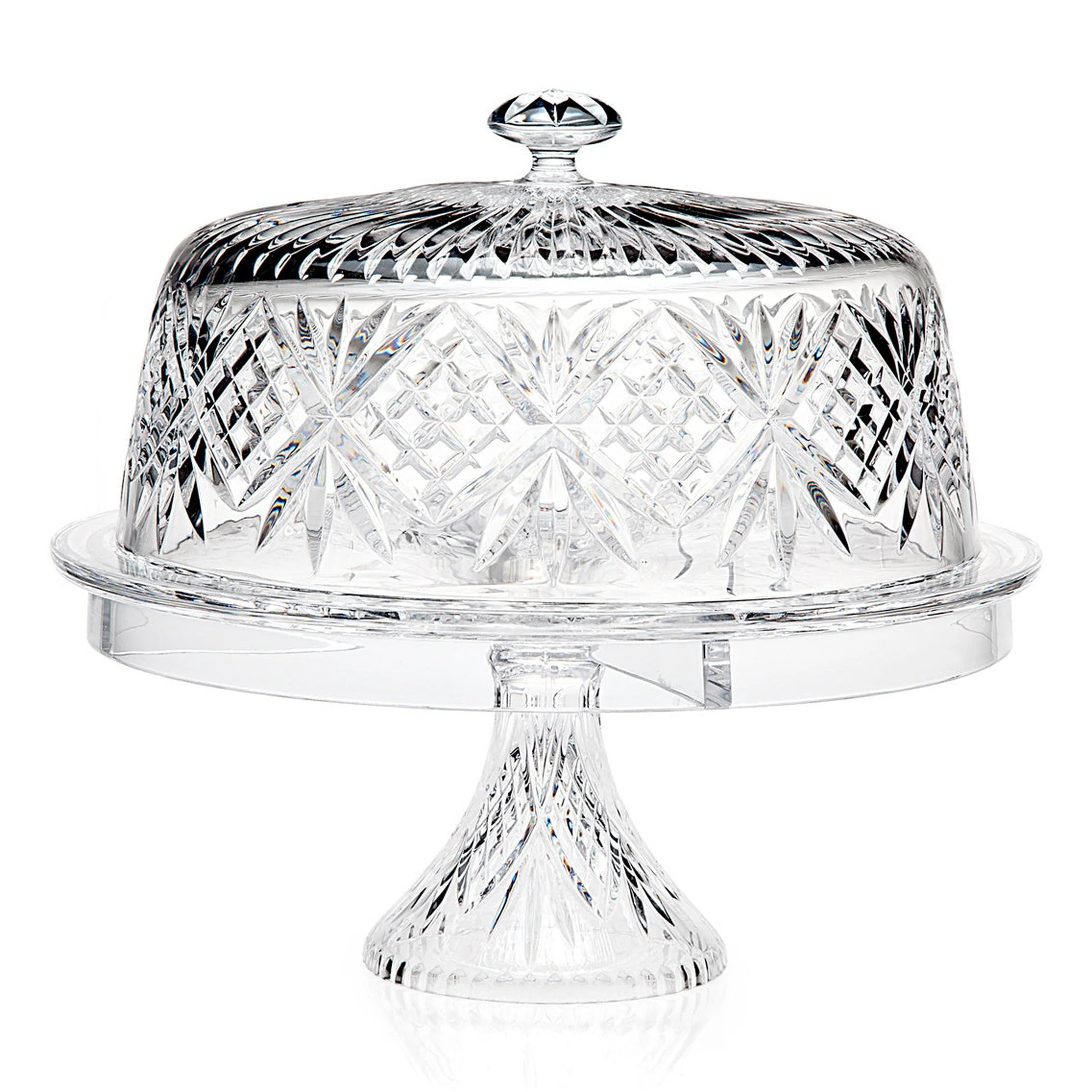 Godinger Dublin Crystal Cake Plate